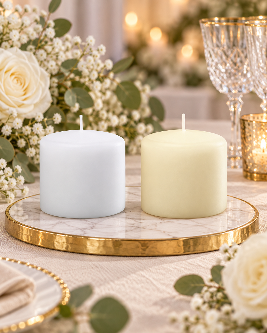 Cool Candles - Pillar 75mm (H) x 75mm (D)